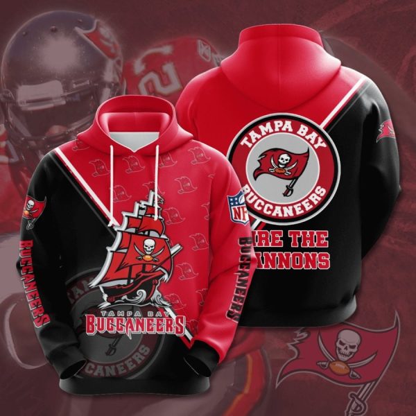 Tampa Bay Buccaneers Logo NFL Football Team Hoodie Genxprint