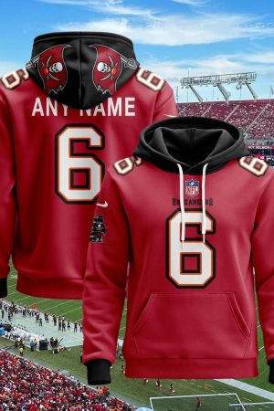 Tampa Bay Buccaneers Personalized Name And Number NFL 3D Hoodie Style Genxprint