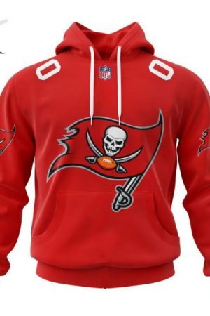 Tampa Bay Buccaneers Personalized Name And Number NFL 3D Hoodie Style Genxprint