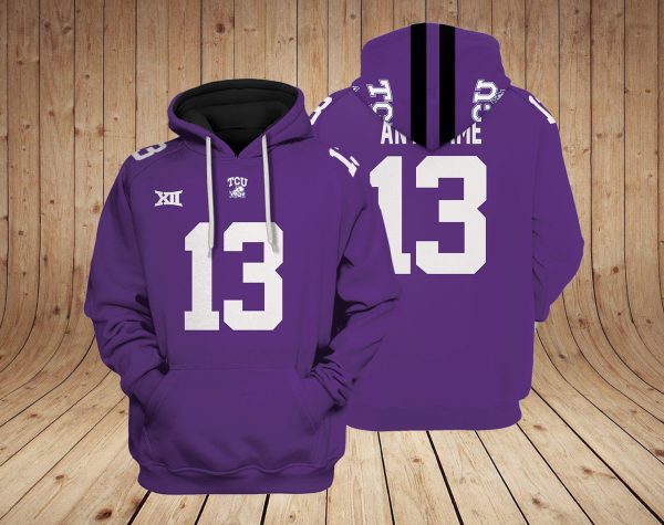 Tcu Horned Frogs NCAA Custom 3D Hoodie BL Genxprint