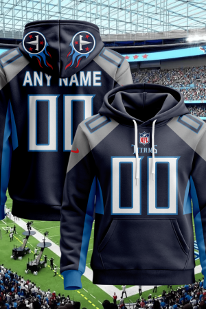 Tennessee Titans Custom Name And Number 3D Hoodie Style Genxprint