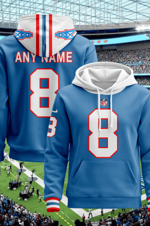Tennessee Titans Custom Name And Number 3D Hoodie Style Genxprint
