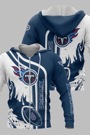 Tennessee Titans Football Personalized 3D printed Sweatshirt Hoodie Zipped Hoodie Genxprint
