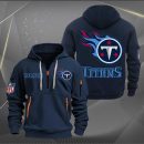 Tennessee Titans Logo NFL Quarter Zip Hoodie Style Genxprint