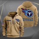 Tennessee Titans Logo NFL Quarter Zip Hoodie Style Genxprint