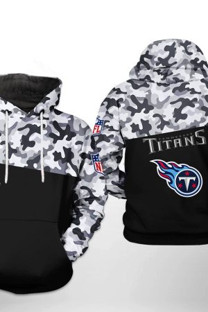 Tennessee Titans NFL Camo Team Hoodie Zip Hoodie Genxprint