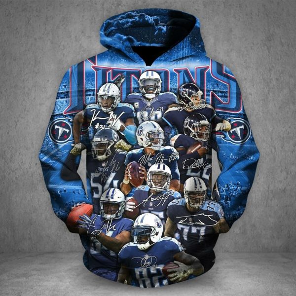 Tennessee Titans Players Hoodie Style Genxprint
