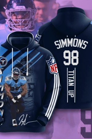 Tennessee Titans Simmons 98 Hoodie Genxprint