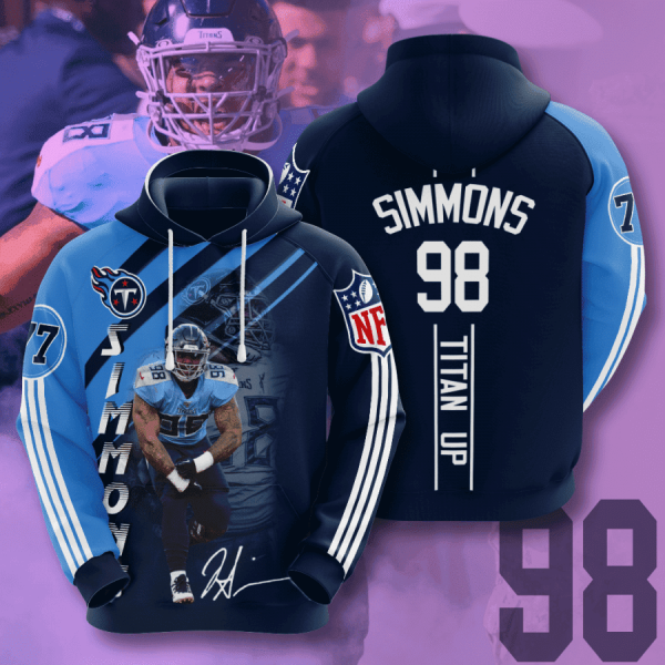 Tennessee Titans Simmons 98 Hoodie Genxprint