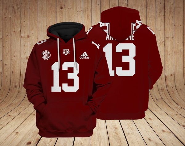 Texas A&M Aggies NCAA Custom 3D Hoodie BL Genxprint