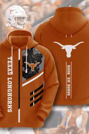 Texas Longhorns American Football Hoodie Zip Hoodie Genxprint