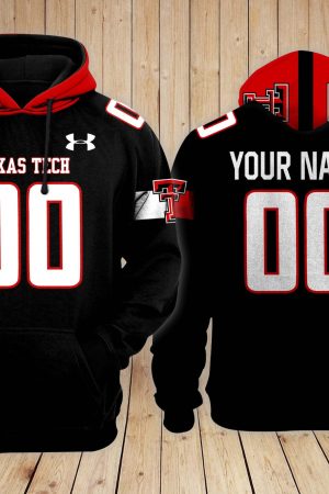 Texas Tech Red – TTU NCAA Custom 3D Hoodie PT Genxprint