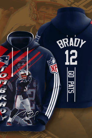 Tom Brady New England Patriots Hoodie Genxprint