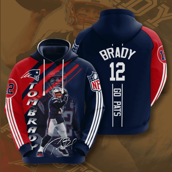 Tom Brady New England Patriots Hoodie Genxprint