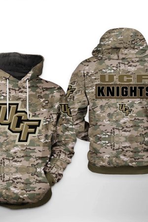 UCF Knights NCAA Camo Veteran Hoodie Genxprint