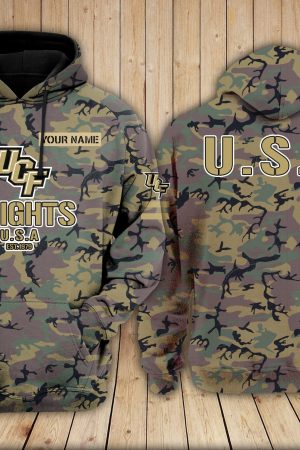 UCF Knights football Camouflage 3D Hoodie NCAA Genxprint