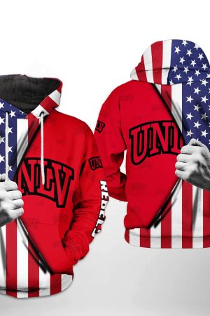 UNLV Rebels NCAA US Flag Hoodie Genxprint