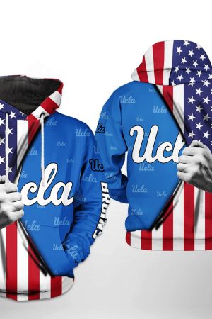 Ucla Bruins NCAA US Flag Hoodie Genxprint