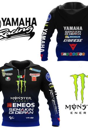 Valentino Rossi Vr46 The Doctor Eneos All Over Print Hoodie Zip Hoodie Genxprint
