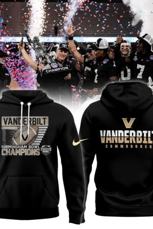 Vanderbilt Commodores 2024 Birmingham Bowl Champions Hoodie Genxprint