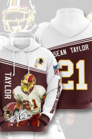 Washington Commanders 21 Taylor NFL Football Team Hoodie Genxprint