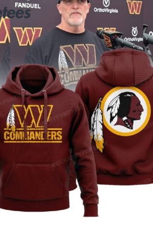 Washington Commanders Basic V2 NFL Football Team Hoodie Genxprint