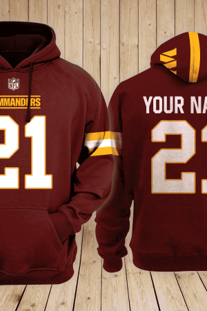Washington Commanders NFL Team 3D Hoodie Genxprint
