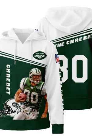 Wayne Chrebet New York Jets Men and Women 3D All Over Print Hoodie Zip-Up Hoodie Genxprint
