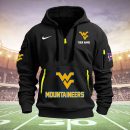 West Virginia Mountaineers Quarter Zip Hoodie Style Genxprint