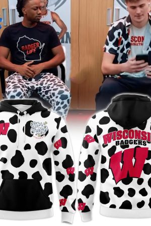 Wisconsin Badgers Dairy Cow Hoodie Genxprint