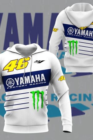 Yamaha Factory Racing Shirt Fan Gift 422 Stylist Unisex 3d Hoodie Zip Hoodie Genxprint