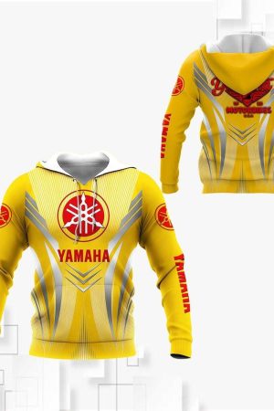 Yamaha Factory Racing Team Yamaha Motorbikes All Over Print Hoodie Zip Hoodie 122 Style Genxprint